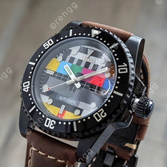 Full Automatic Diver Sub Retro TV 24jewels Seiko NH35A Mod Watch 40mm SAPPHIRE